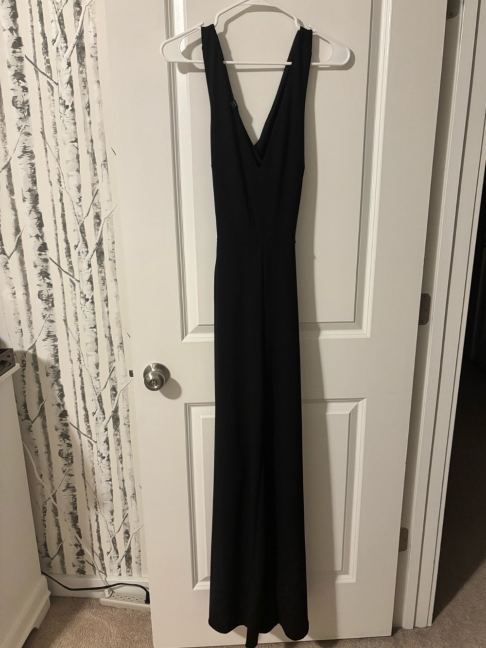 Express - Black Sleeveless V-Neck Jumpsuit